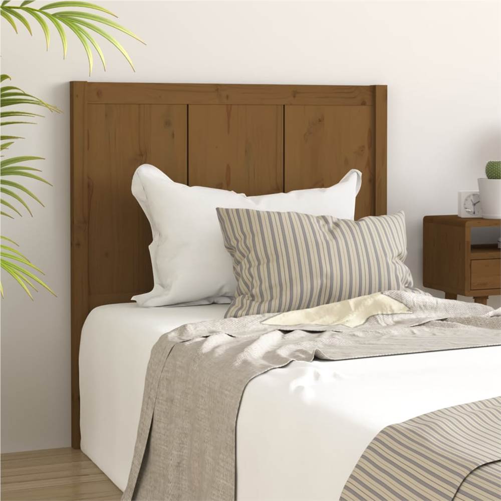 

Bed Headboard Honey Brown 80.5x4x100 cm Solid Pine Wood