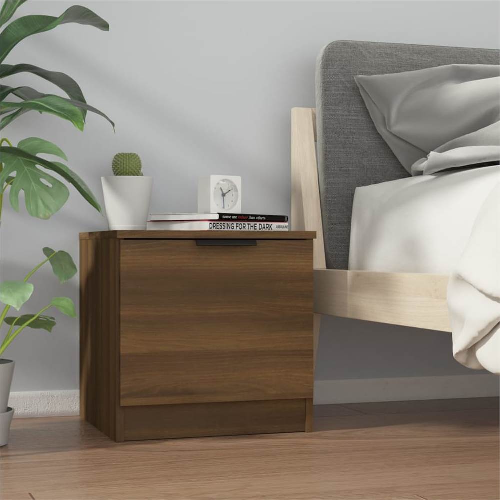 Bedside Cabinet Brown Oak 40x39x40 cm
