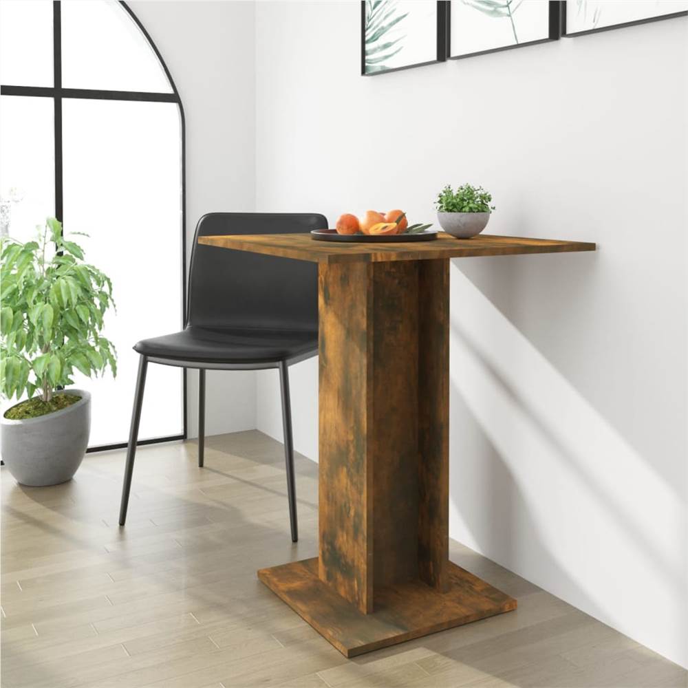 

Bistro Table Smoked Oak 60x60x75 cm Engineered Wood