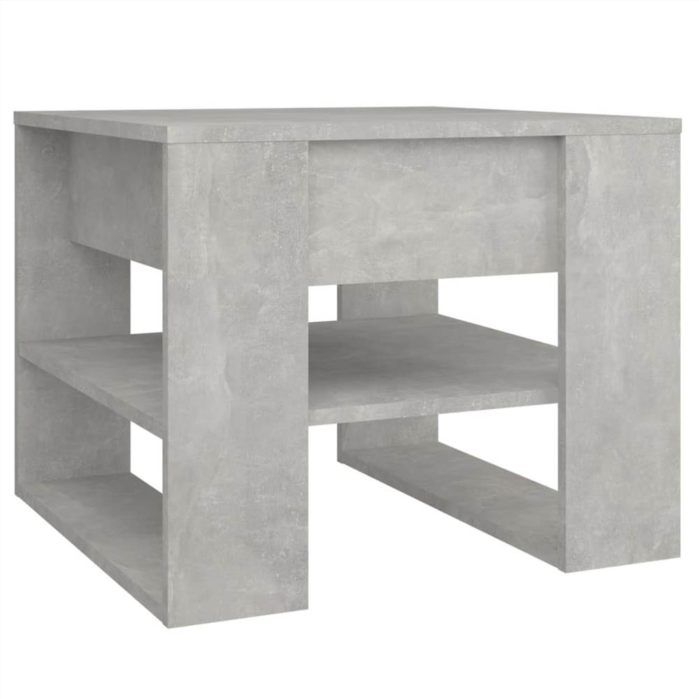 Coffee Table Concrete Grey 55.5x55x45 cm Engineered Wood