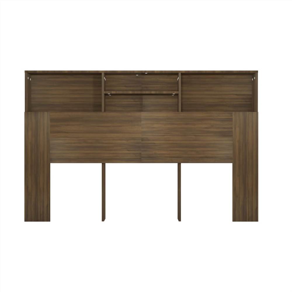 Headboard Cabinet Brown Oak 160x19x103.5 Cm 10 Headboard Cabinet Brown Oak 160x19x103.5 cm