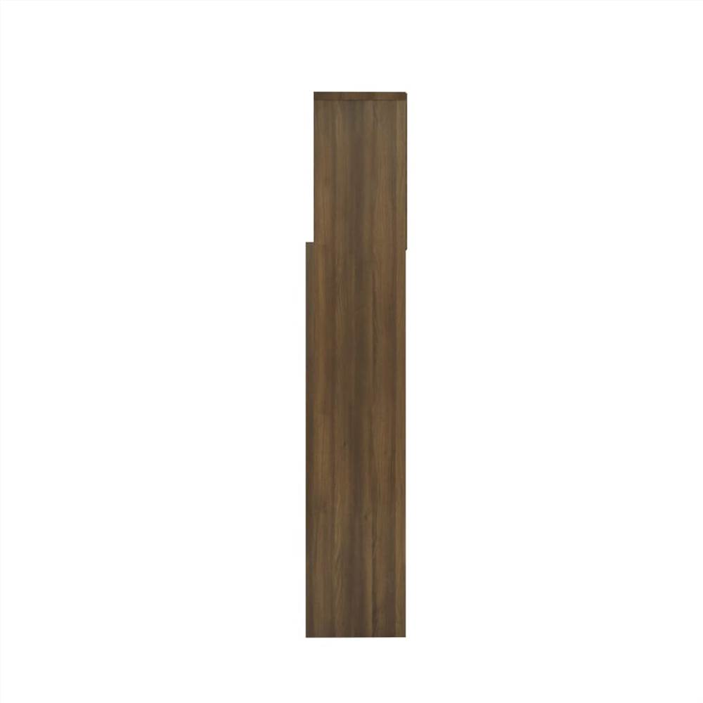 Headboard Cabinet Brown Oak 160x19x103.5 Cm 11 Headboard Cabinet Brown Oak 160x19x103.5 cm