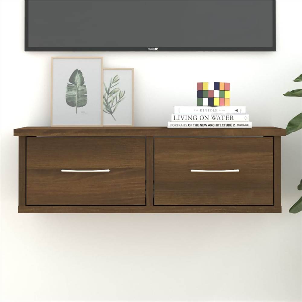 

Wall Cabinet Brown Oak 60x26x18.5 cm Engineered Wood