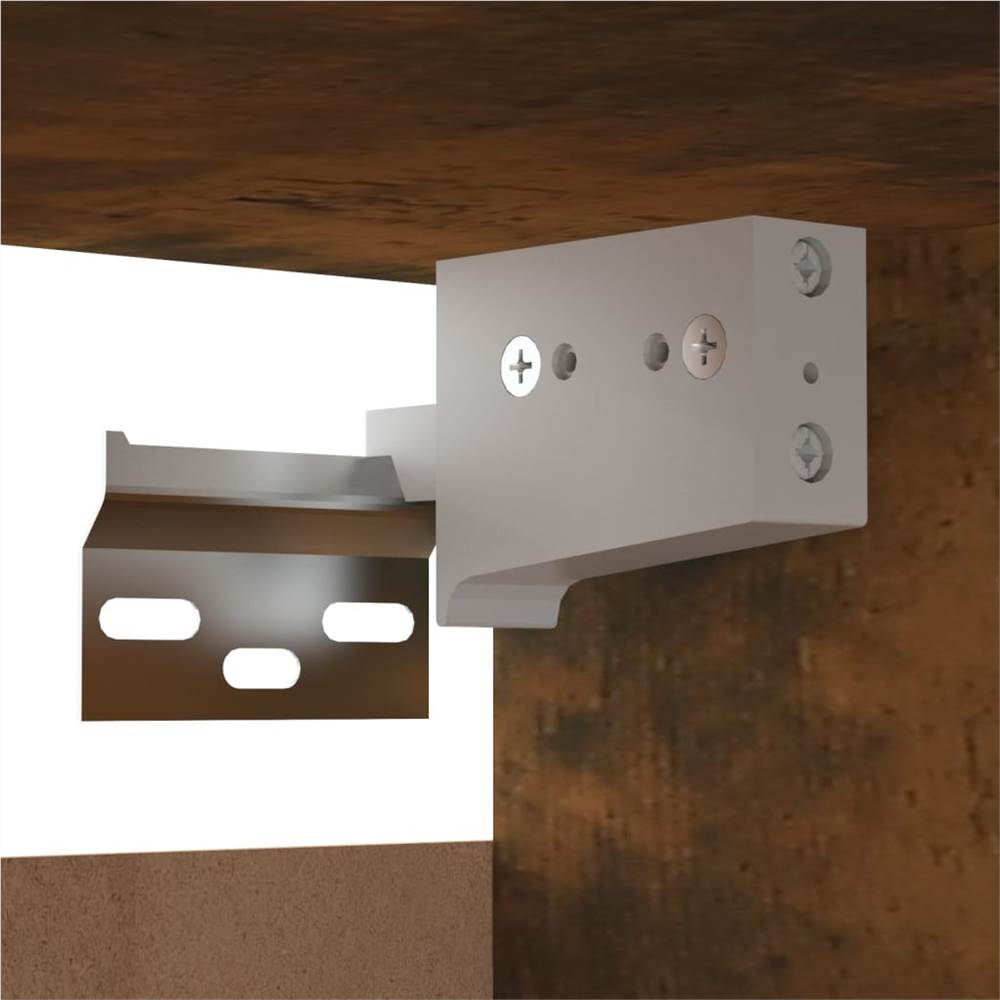 Wall Mounted TV Cabinet Smoked Oak 30.5x30x30 Cm 22 Wall Mounted TV Cabinet Smoked Oak 30.5x30x30 cm