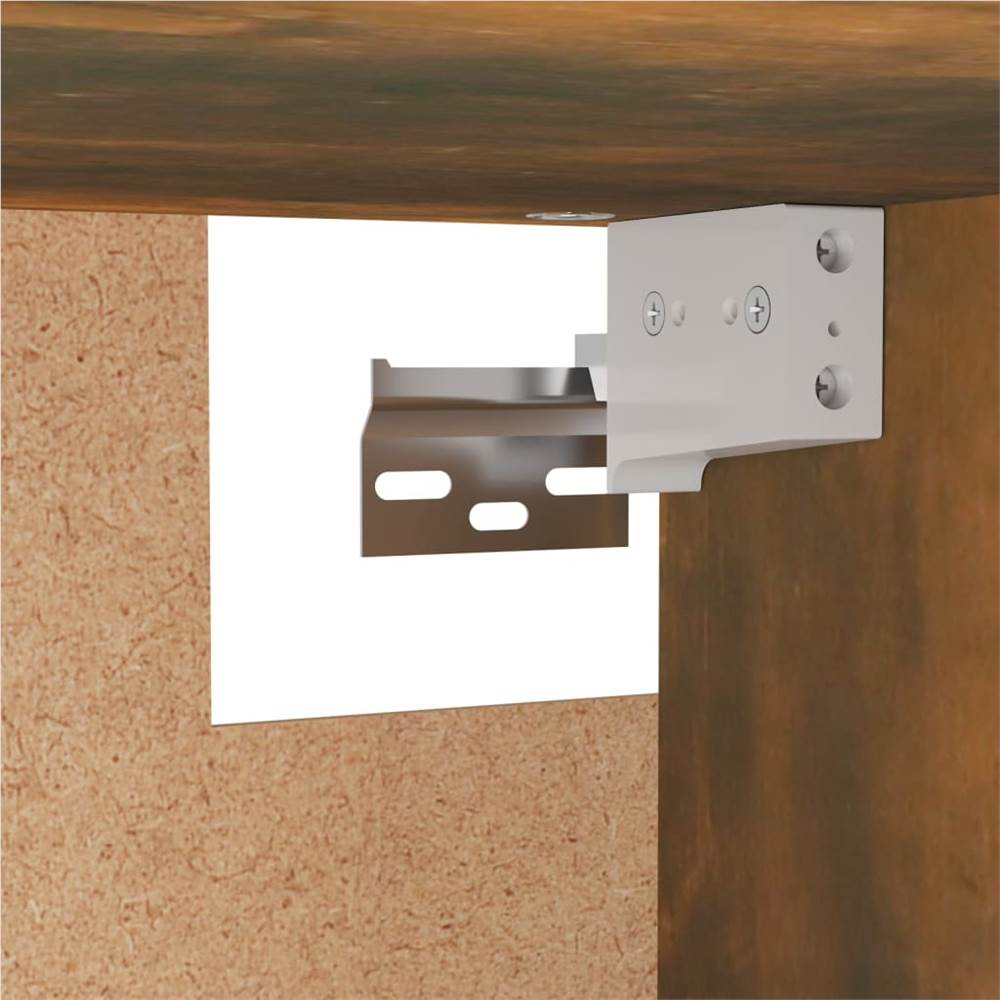 Wardrobe Smoked Oak 100x32.5x35 Cm Engineered Wood 11 Wardrobe Smoked Oak 100x32.5x35 cm Engineered Wood