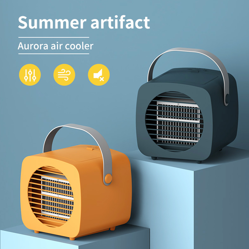 Air Cooler Small Air Conditioner Fan Blue