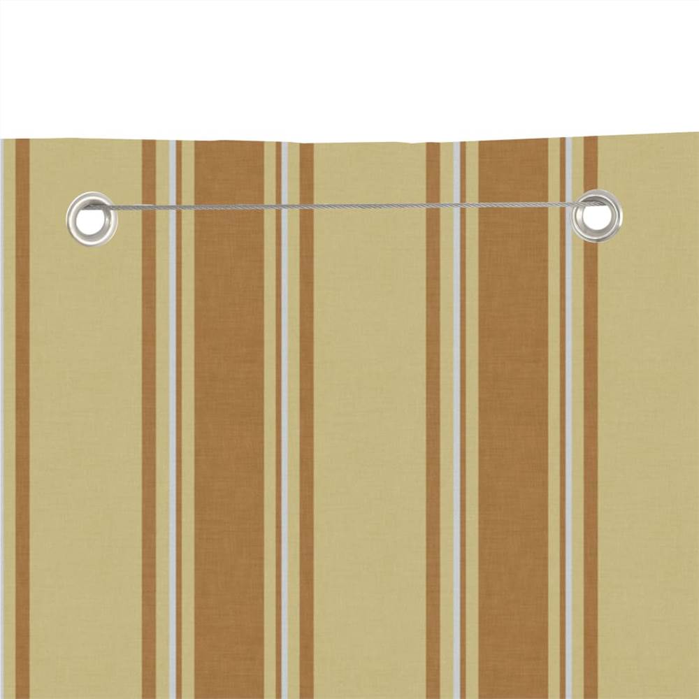 Balcony Screen Yellow and Orange 100x240 cm Oxford Fabric