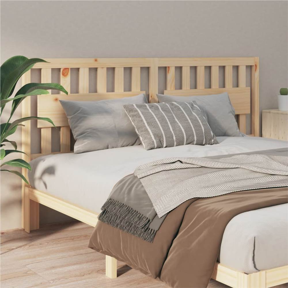 

Bed Headboard 125.5x4x100 cm Solid Wood Pine