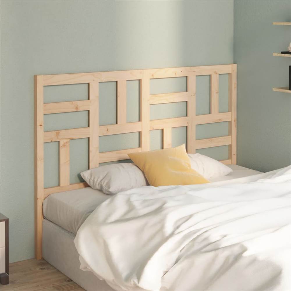 Bed Headboard 126x4x104 cm Solid Wood Pine