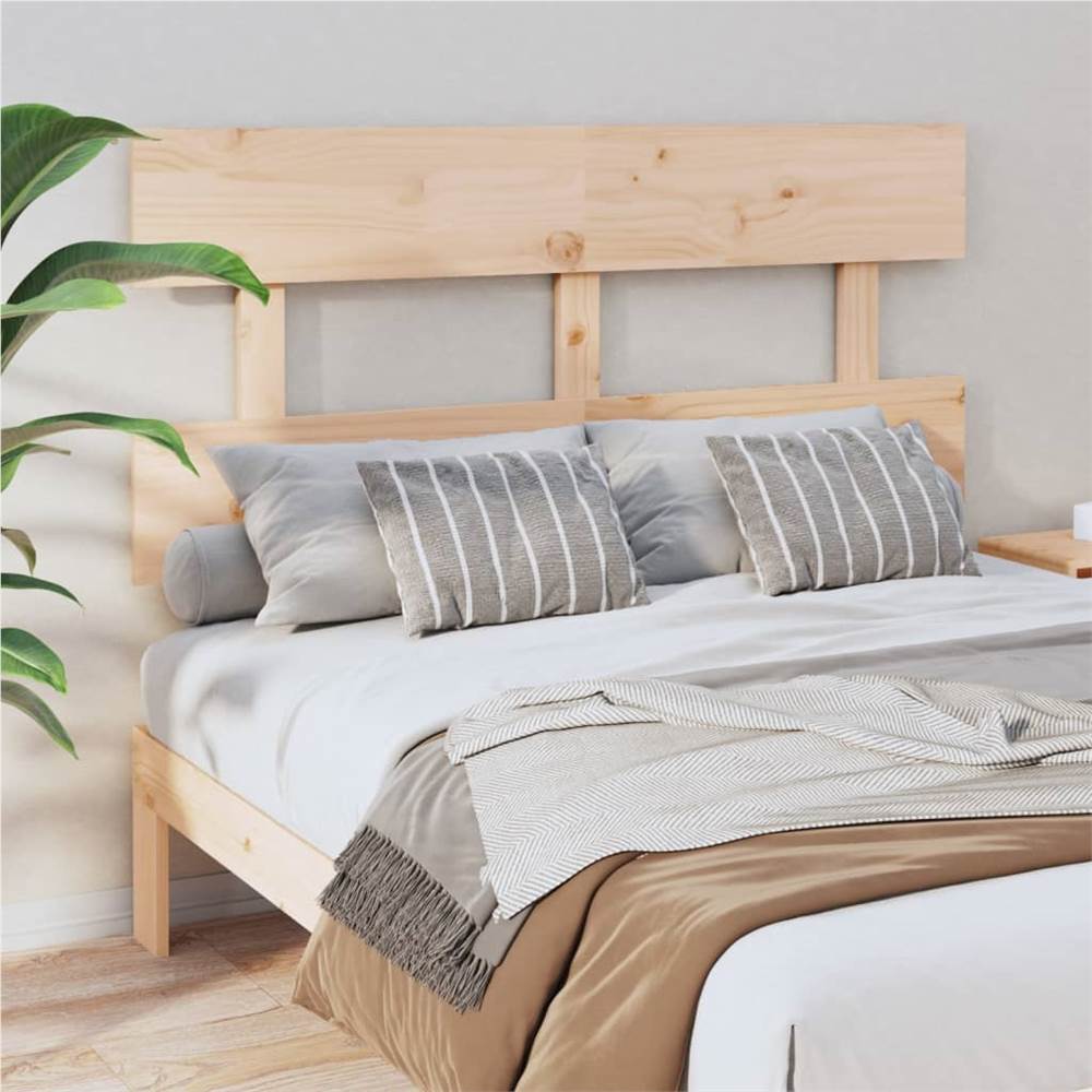 Bed Headboard 138x3x81 cm Solid Wood Pine