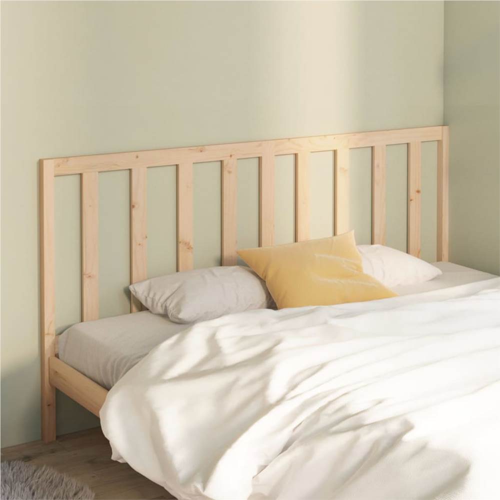

Bed Headboard 206x4x100 cm Solid Wood Pine