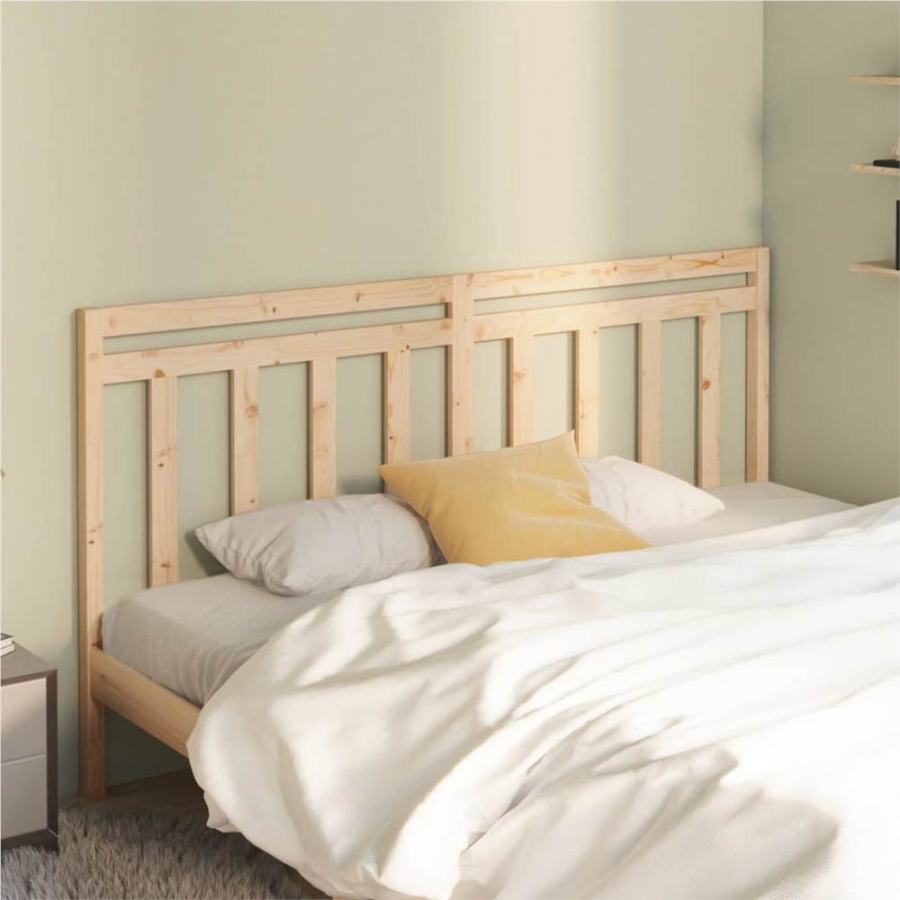 

Bed Headboard 206x4x100 cm Solid Wood Pine