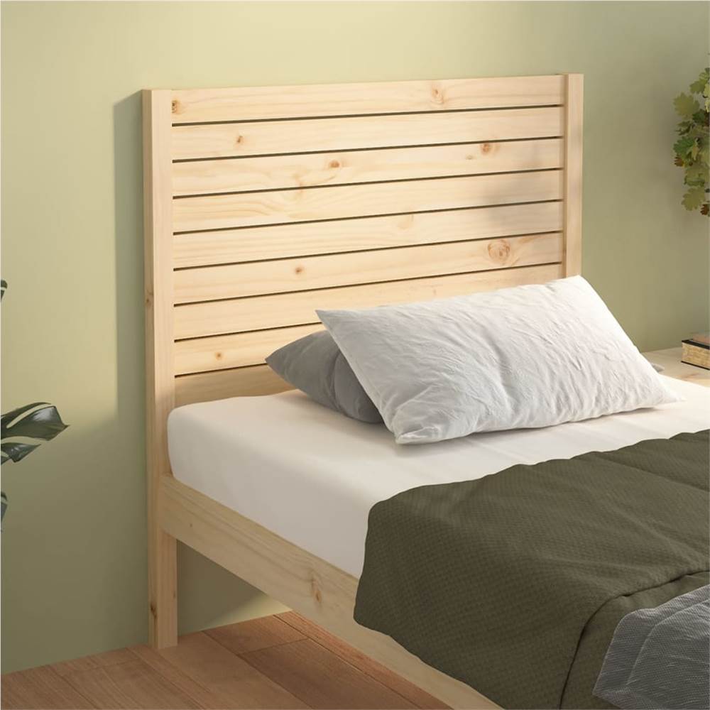 Bed Headboard 96x4x100 cm Solid Wood Pine