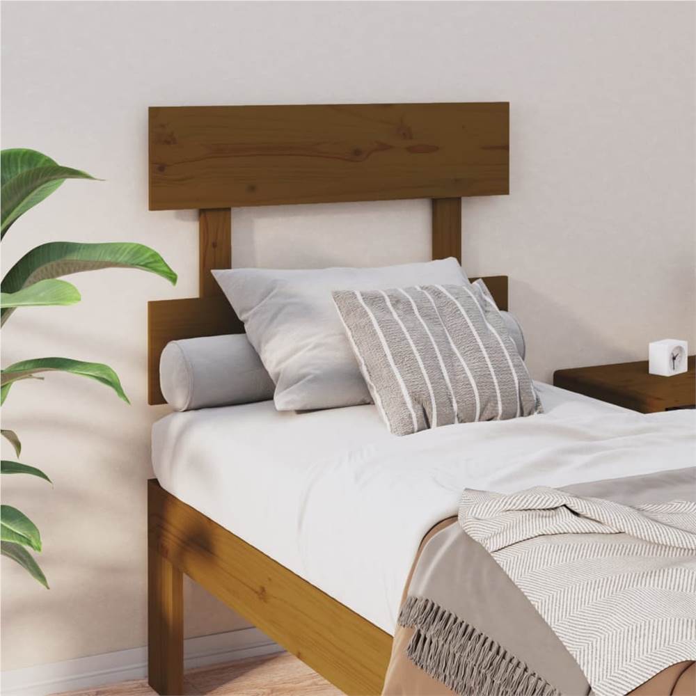 Bed Headboard Honey Brown 103.5x3x81 cm Solid Wood Pine