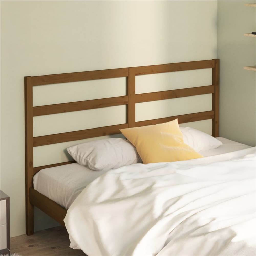

Bed Headboard Honey Brown 126x4x100 cm Solid Wood Pine