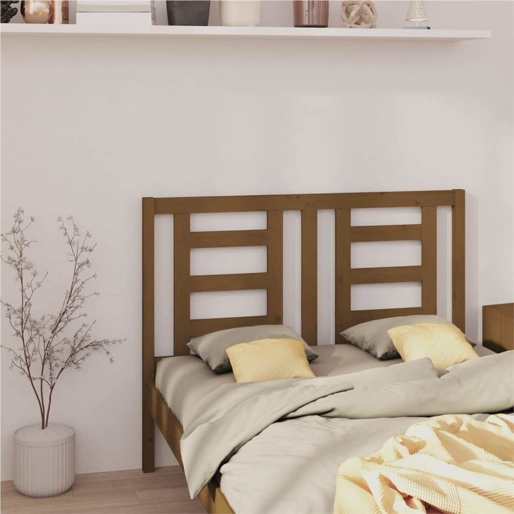 

Bed Headboard Honey Brown 126x4x100 cm Solid Wood Pine