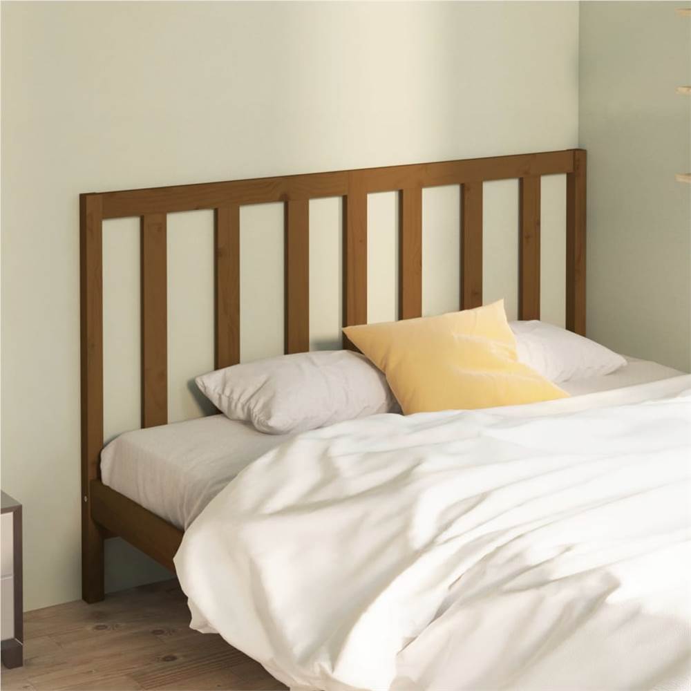 

Bed Headboard Honey Brown 166x4x100 cm Solid Wood Pine