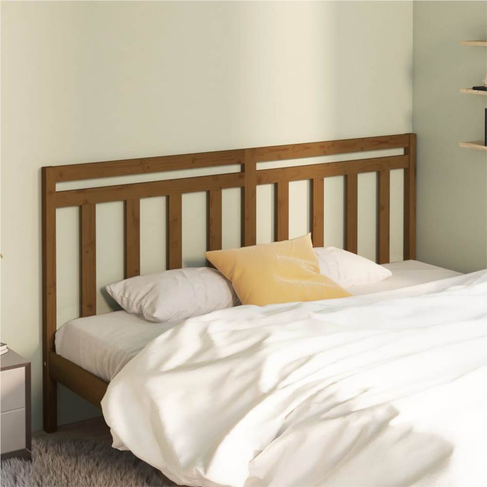 

Bed Headboard Honey Brown 206x4x100 cm Solid Wood Pine