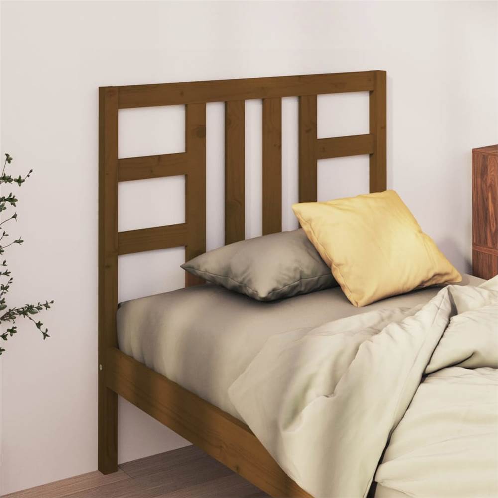 Bed Headboard Honey Brown 96x4x100 cm Solid Wood Pine