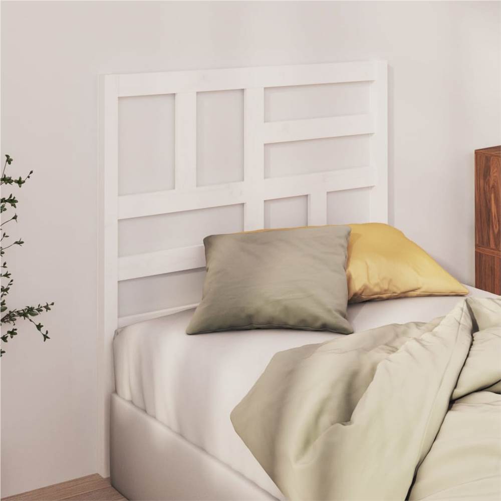 

Bed Headboard White 106x4x104 cm Solid Wood Pine