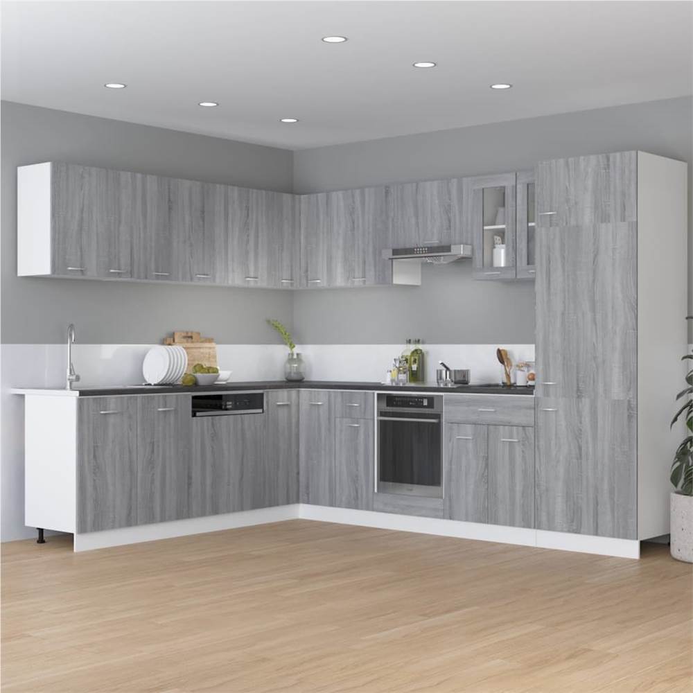 Drawer Bottom Cabinet Grey Sonoma 60x46x81.5 cm Engineered Wood