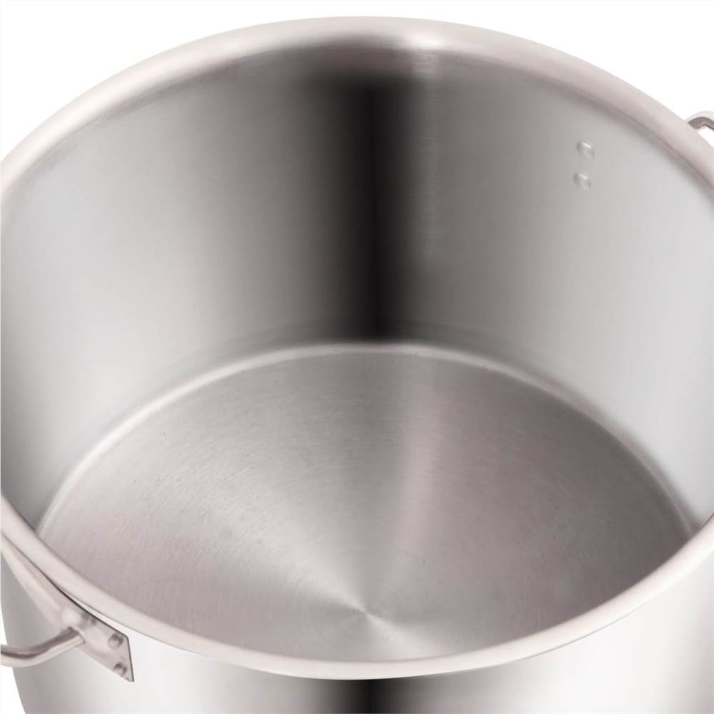 2 Piece Stock Pot Set 44/24 L Stainless Steel