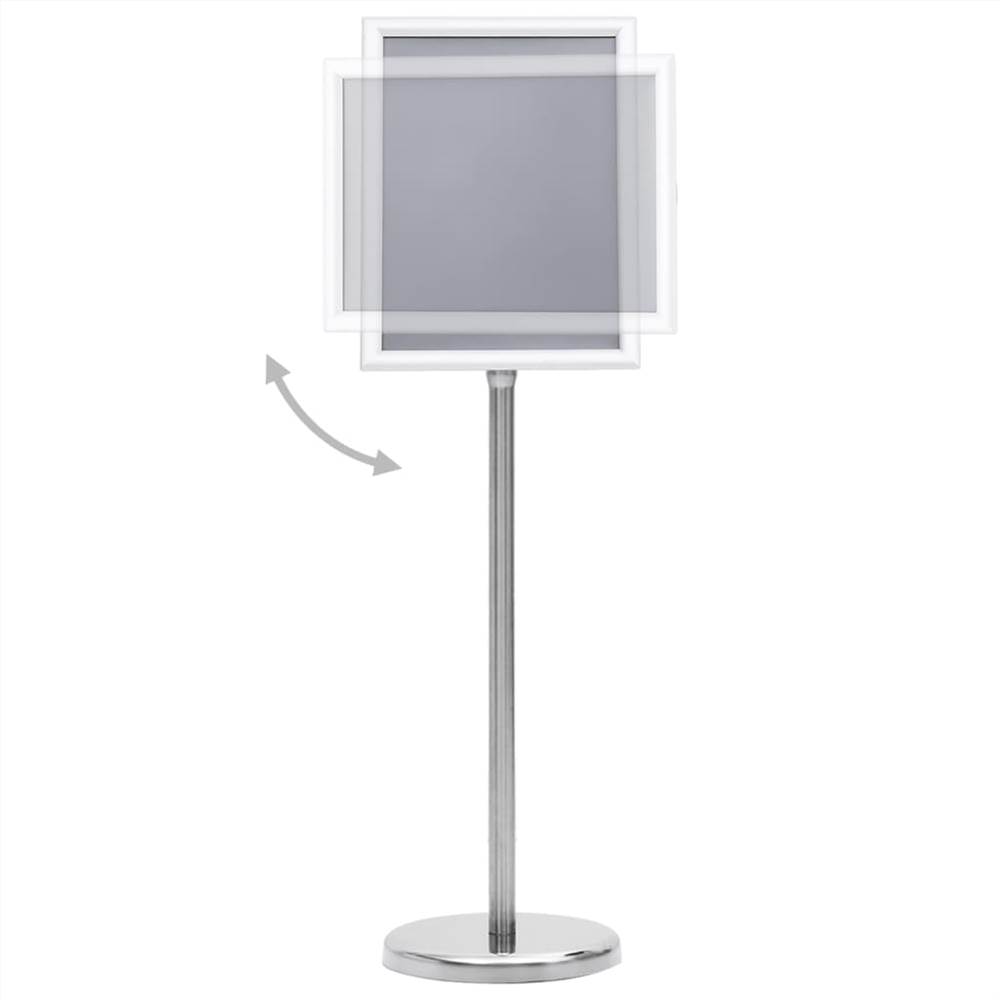 A4 Pedestal Poster Stand Silver Aluminium Alloy 14 A4 Pedestal Poster Stand Silver Aluminium Alloy