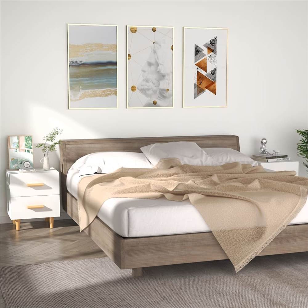 

Bed Cabinets 2 pcs White 40x35x47.5 cm