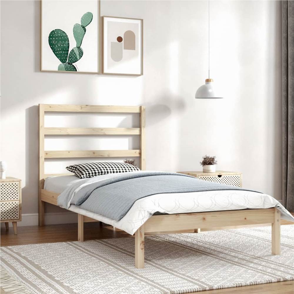 

Bed Frame Solid Wood Pine 100x200 cm