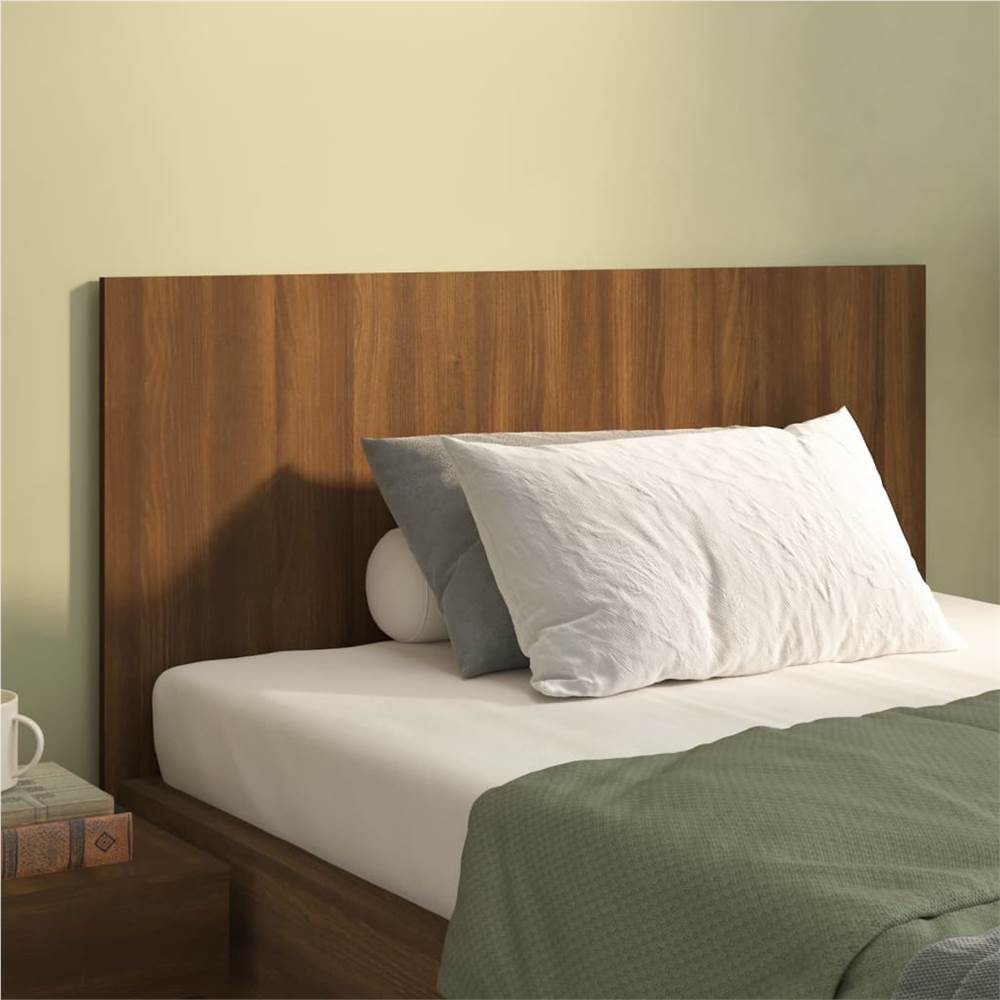 

Bed Headboard Brown Oak 120x1.5x80 cm Engineered Wood