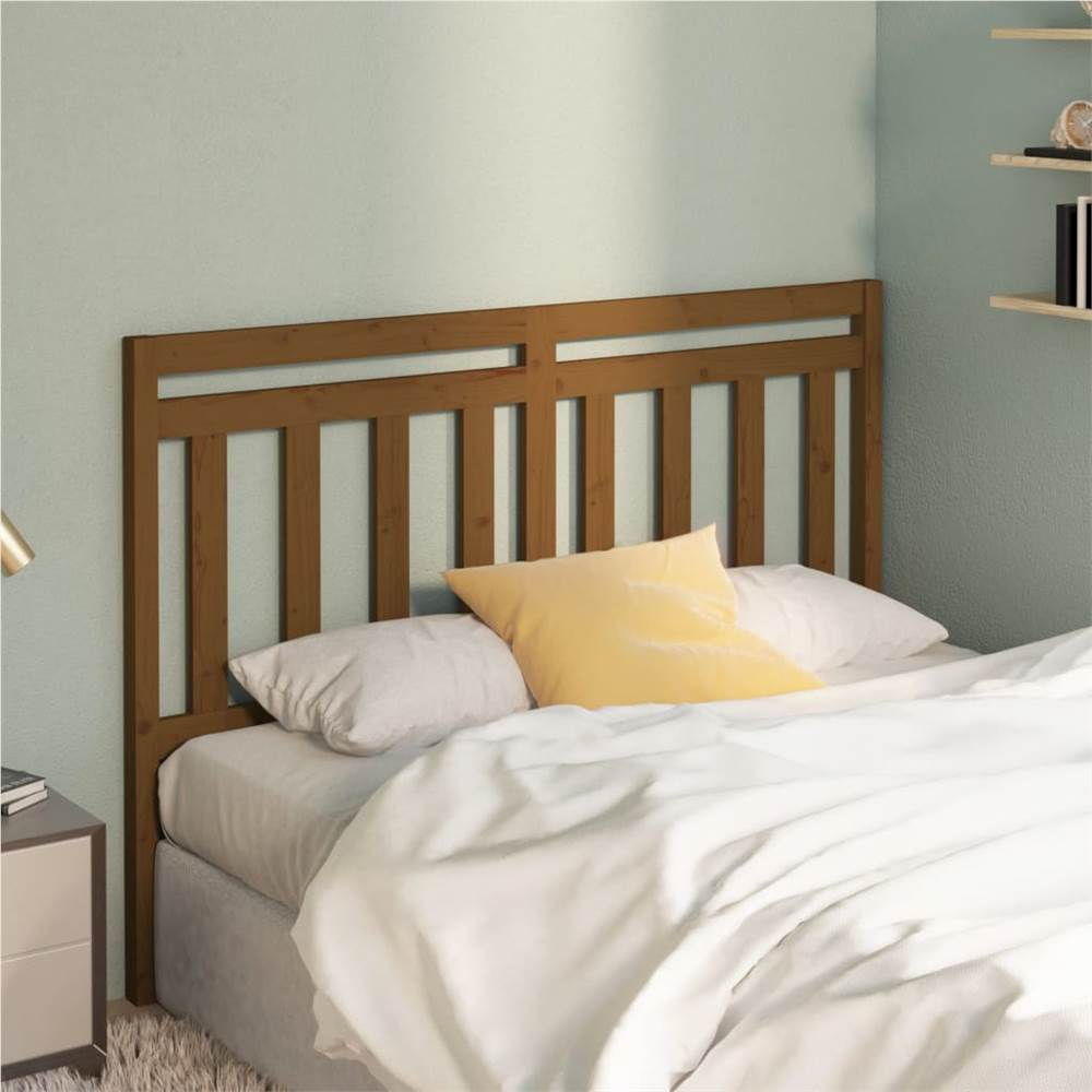 

Bed Headboard Honey Brown 140x4x100 cm Solid Wood Pine