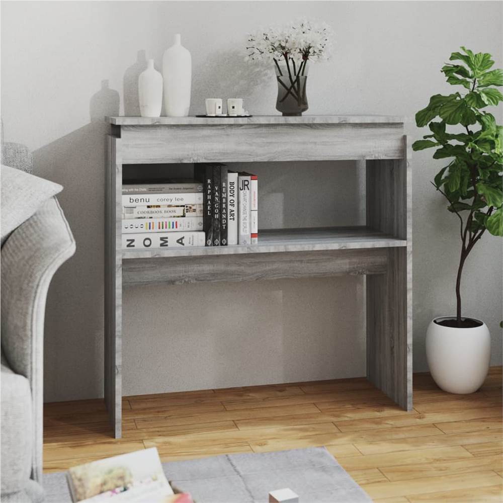 

Console Table Grey Sonoma 80x30x80 cm Engineered Wood