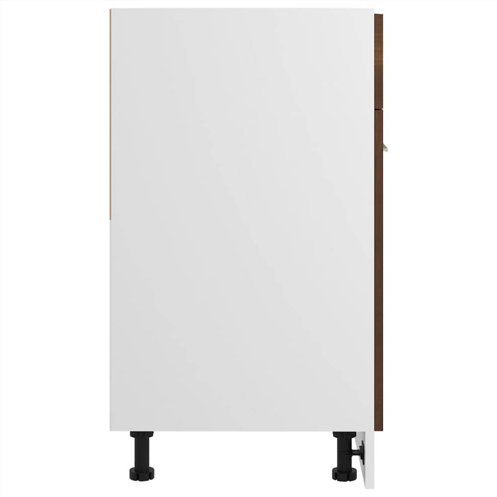 Drawer Bottom Cabinet Brown Oak 60x46x81.5 Cm Engineered Wood 11 Drawer Bottom Cabinet Brown Oak 60x46x81.5 cm Engineered Wood