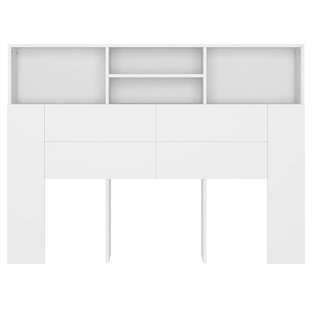 Headboard Cabinet White 140x19x103.5 Cm 10 Headboard Cabinet White 140x19x103.5 cm