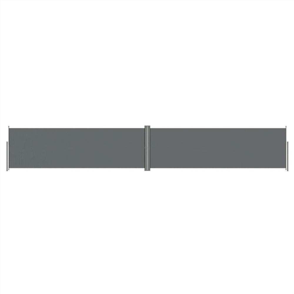 Retractable Side Awning Anthracite 160x1000 cm