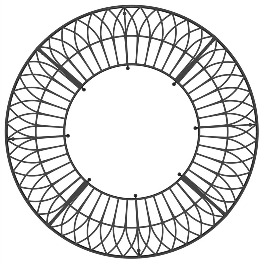 Round Tree Bench Ø160 cm Black Steel