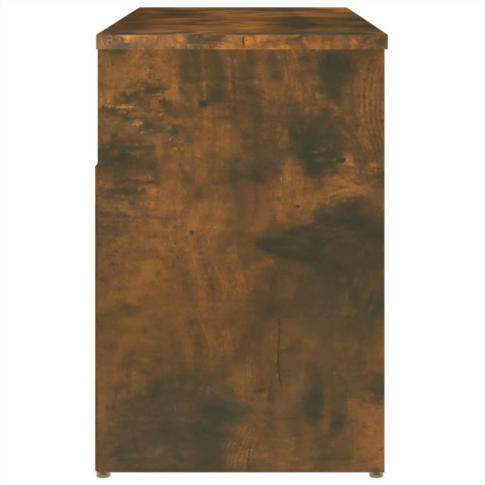 Shoe Bench Smoked Oak 80x30x45 Cm Engineered Wood 18 Shoe Bench Smoked Oak 80x30x45 cm Engineered Wood