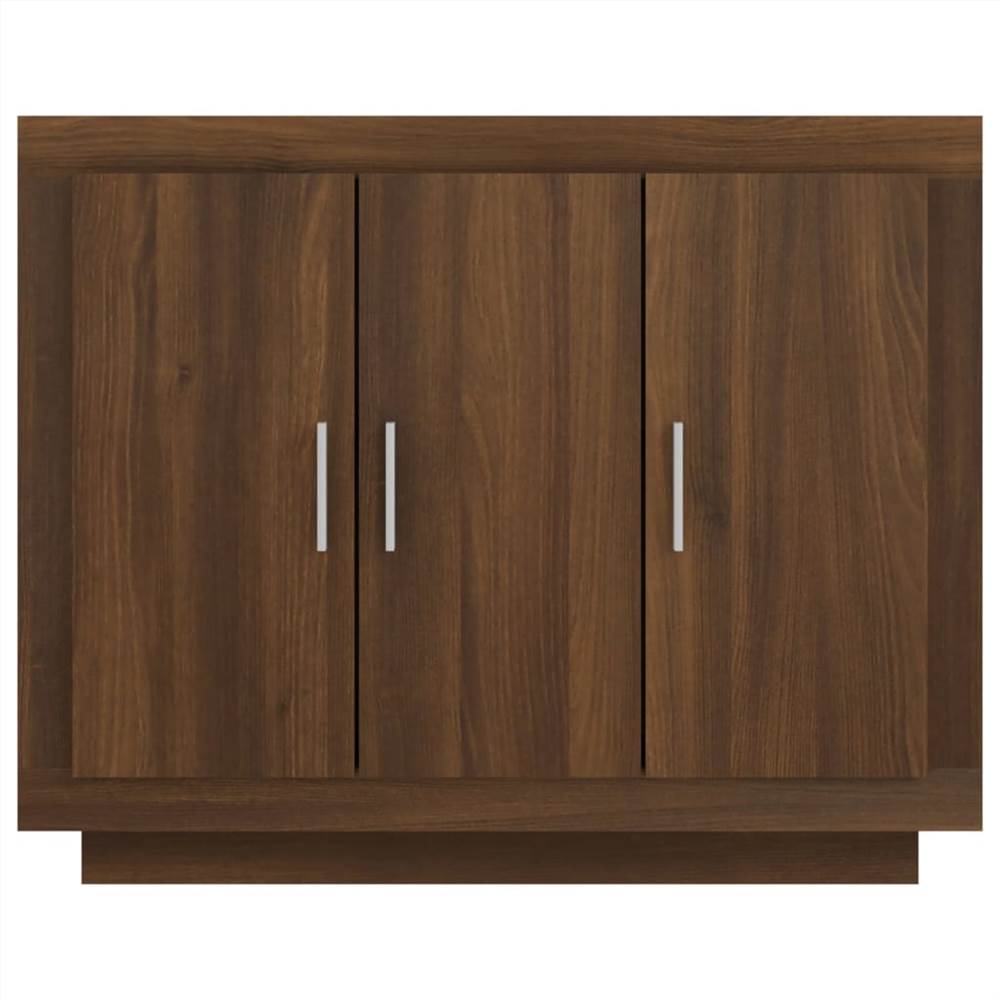 Sideboard Brown Oak 92x35x75 cm Engineered Wood