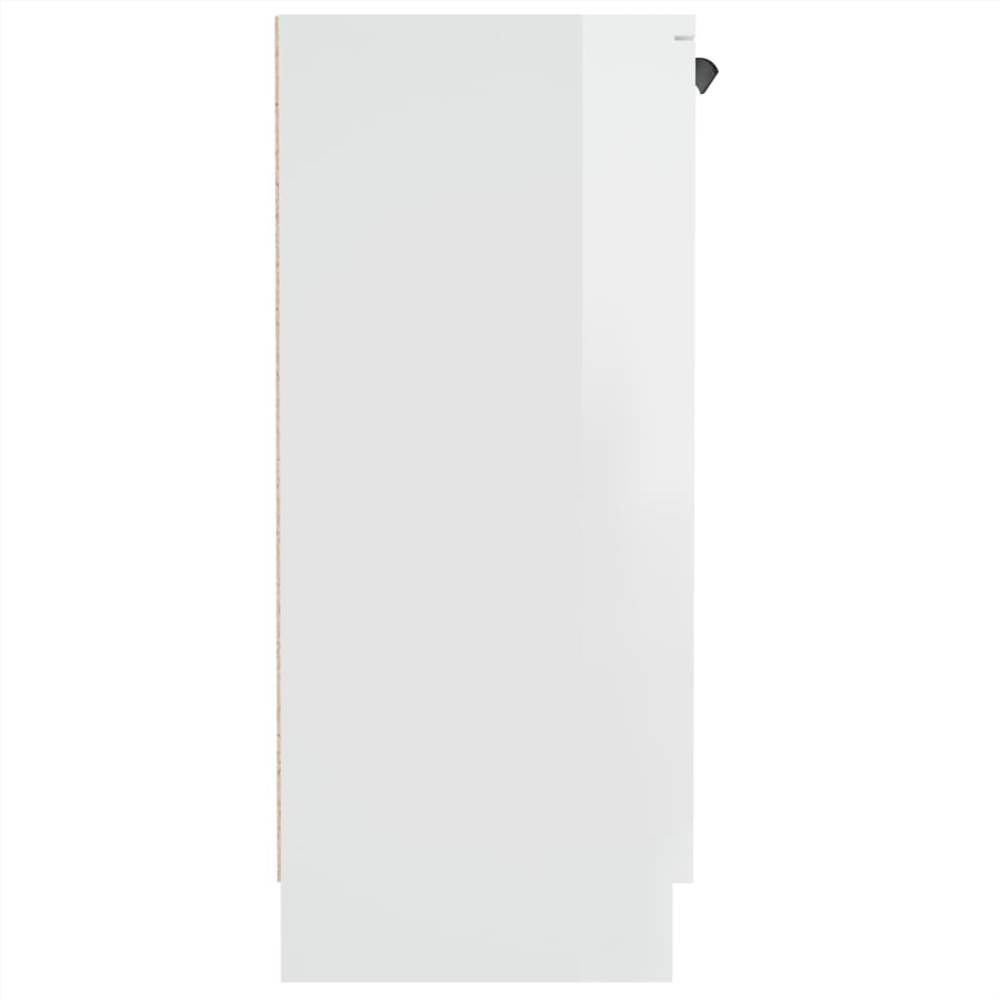 Sideboard High Gloss White 60x30x70 Cm Engineered Wood 9 Sideboard High Gloss White 60x30x70 cm Engineered Wood