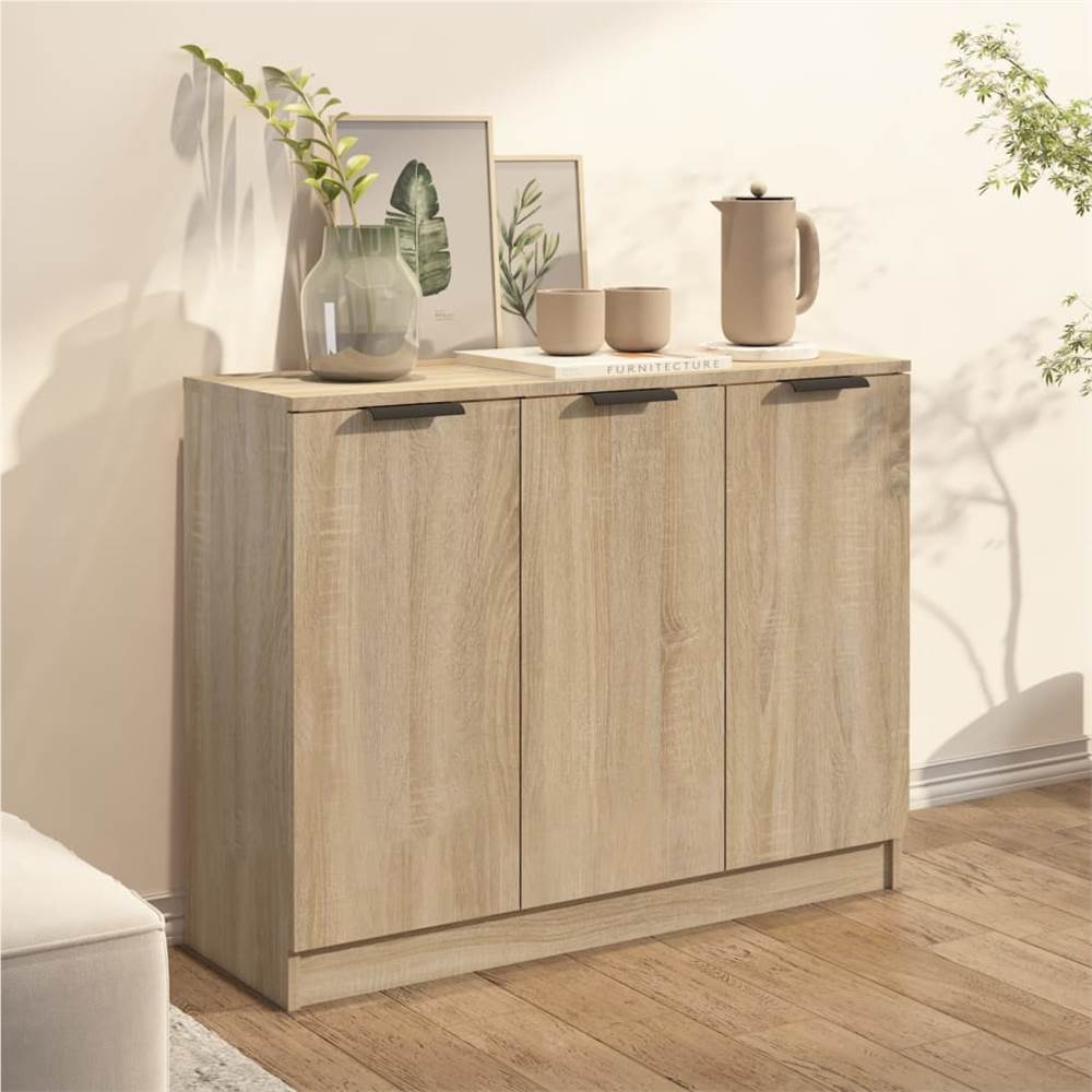 Sideboard Sonoma Oak 90.5x30x70 cm Engineered Wood