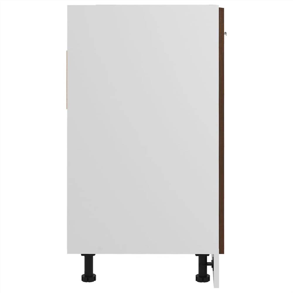 Sink Bottom Cabinet Brown Oak 80x46x81.5 Cm Engineered Wood 11 Sink Bottom Cabinet Brown Oak 80x46x81.5 cm Engineered Wood