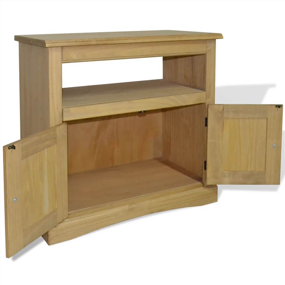 TV Cabinet Mexican Pine Corona Range 80x43x78 Cm 8 TV Cabinet Mexican Pine Corona Range 80x43x78 cm