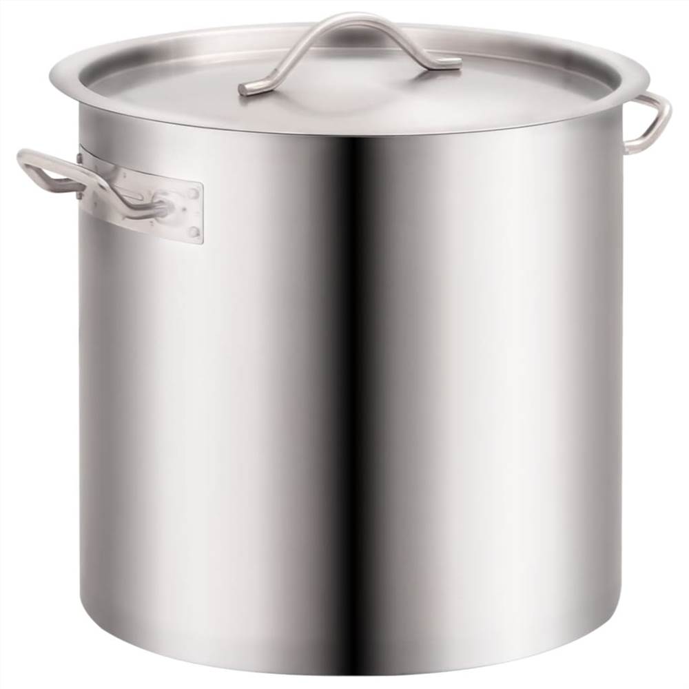 2 Piece Stock Pot Set 71/36 L Stainless Steel