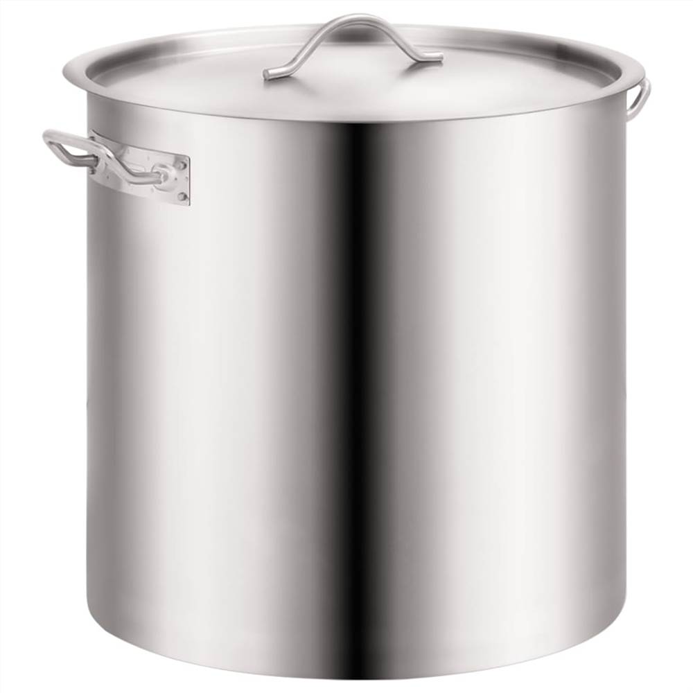 2 Piece Stock Pot Set 71/36 L Stainless Steel