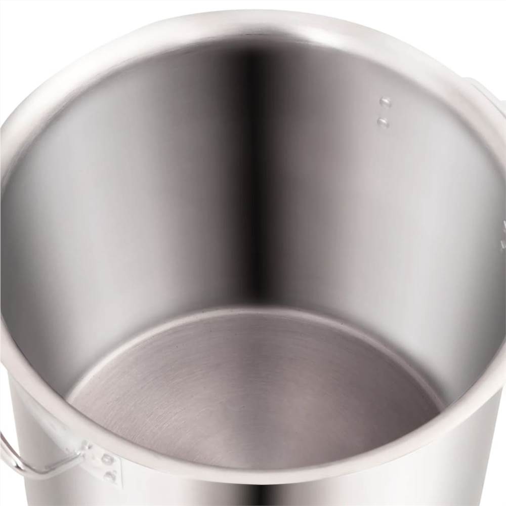 2 Piece Stock Pot Set 71/36 L Stainless Steel