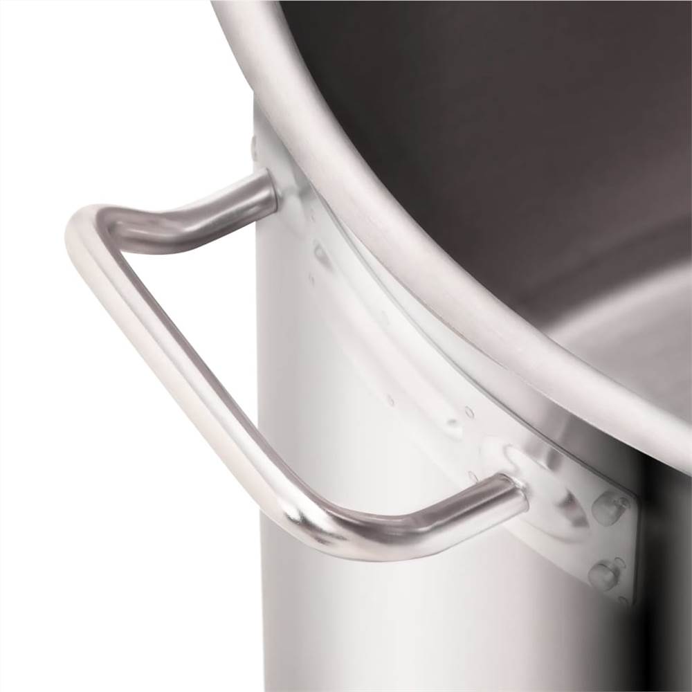 2 Piece Stock Pot Set 71/36 L Stainless Steel