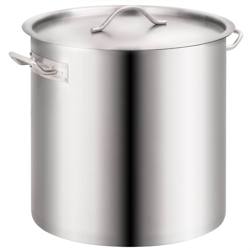 2 Piece Stock Pot Set 98/50 L Stainless Steel