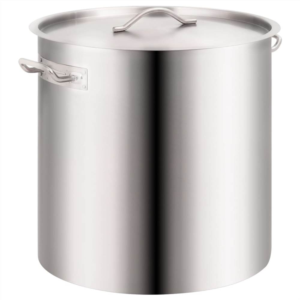 2 Piece Stock Pot Set 98/50 L Stainless Steel