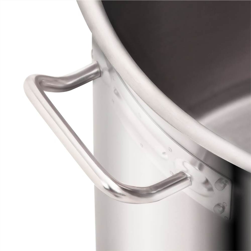 2 Piece Stock Pot Set 98/50 L Stainless Steel