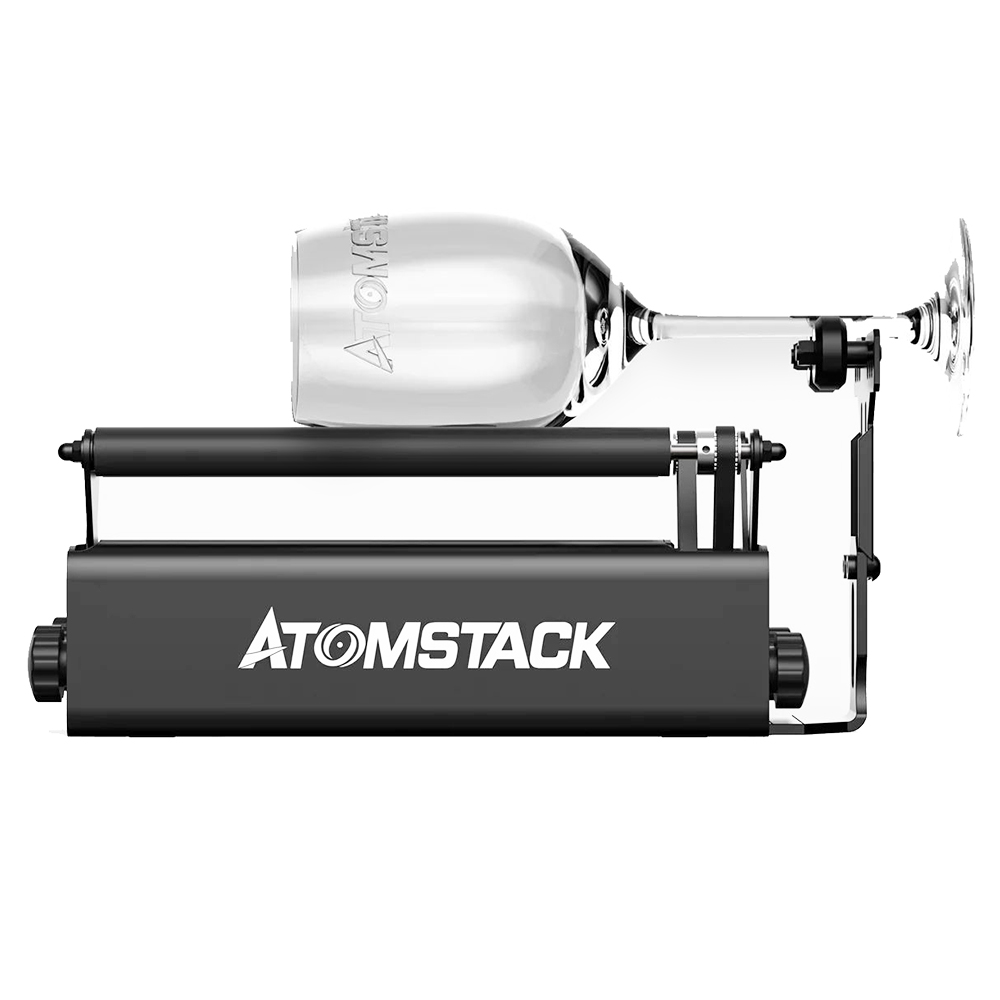 ATOMSTACK R3 Pro Rotary Roller, Separable Support Module and Extension Towers, 360 Degree Rotating, Engrave On Irregular Cylinders
